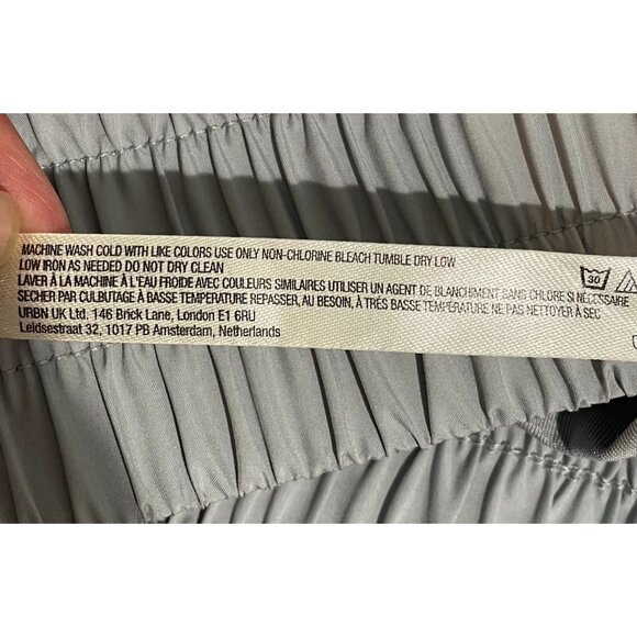 Free People FP Movement Get Your Flirt On Shorts Wide Waist Arctic Mist Gray M - Picture 8 of 16